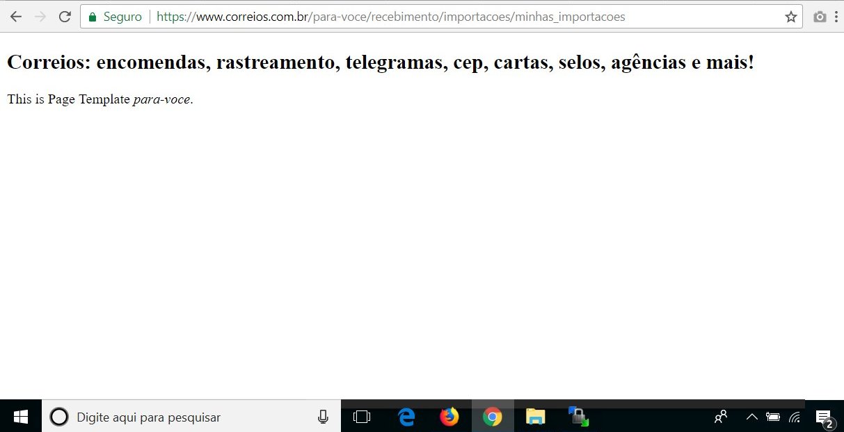 Tela sistema Minhas Importações